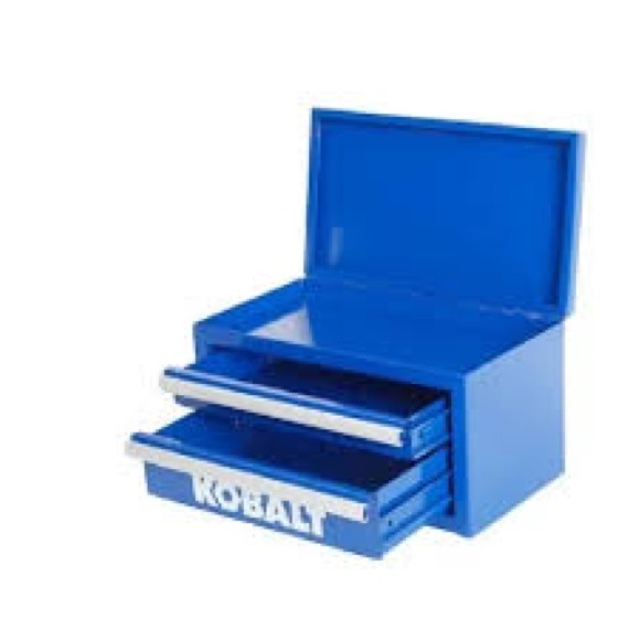 New 25th Anniversary Kobalt Mini Toolbox Blue Two Drawer - Picture 3 of 3